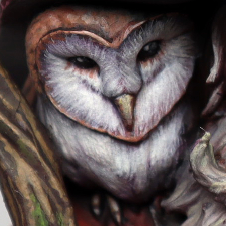 Fig 5. Zoomed view on the owl